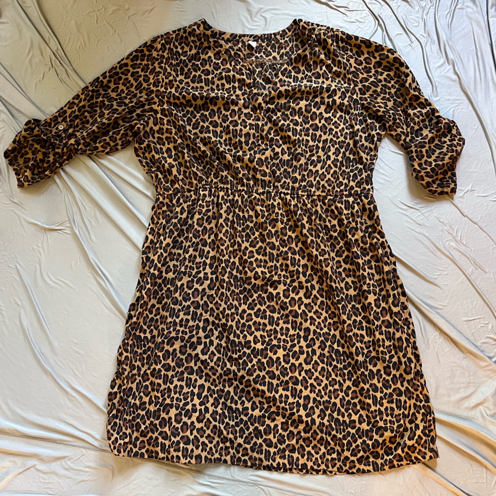 COPY - Old Navy XXL Leopard print midi dress